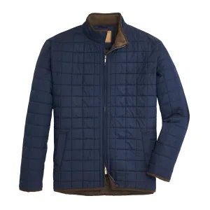 Grid Quilted Jacket - Classic Navy