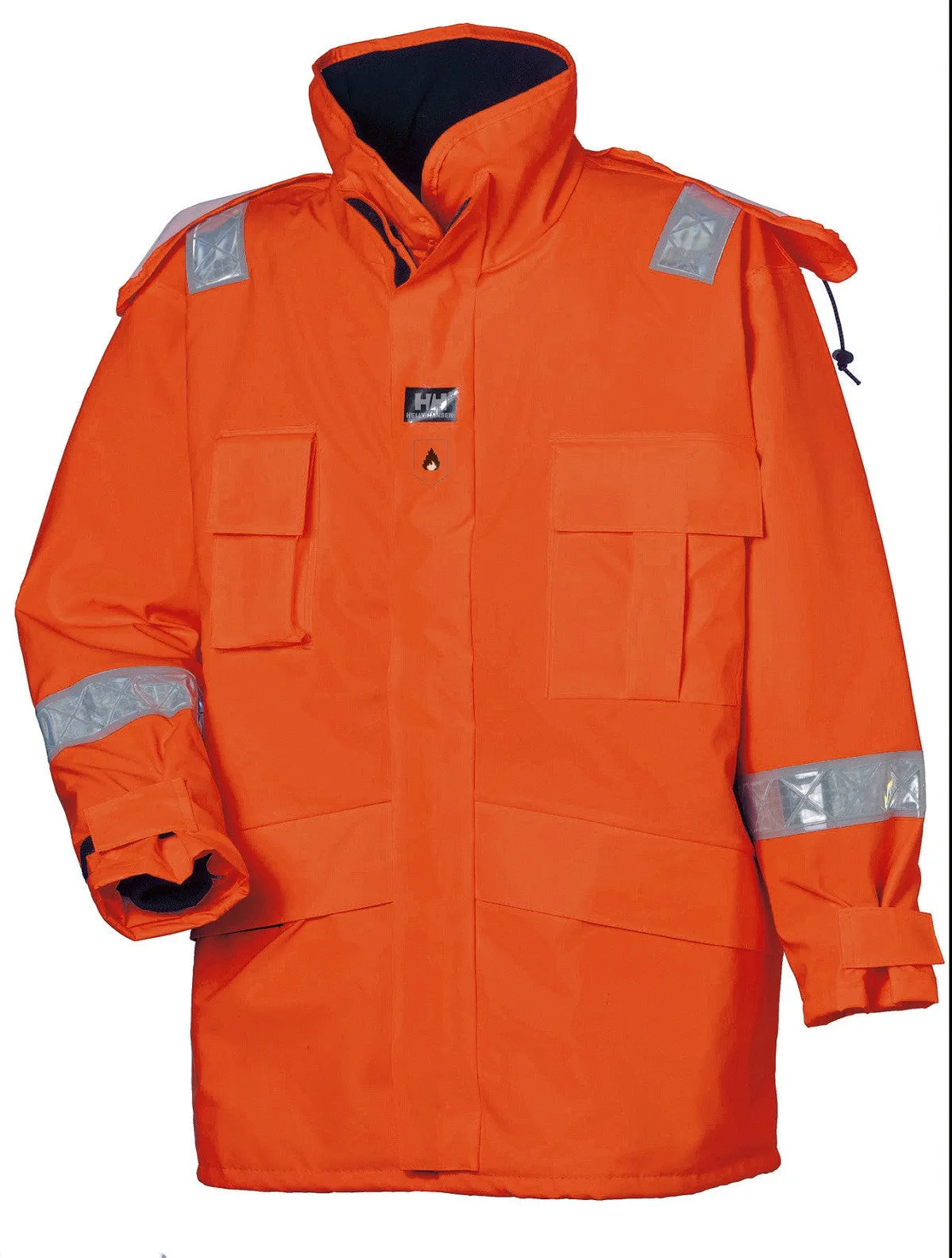 Helly Hansen 70120 Mongstad Quilted Pvc Fr Jacket Orange