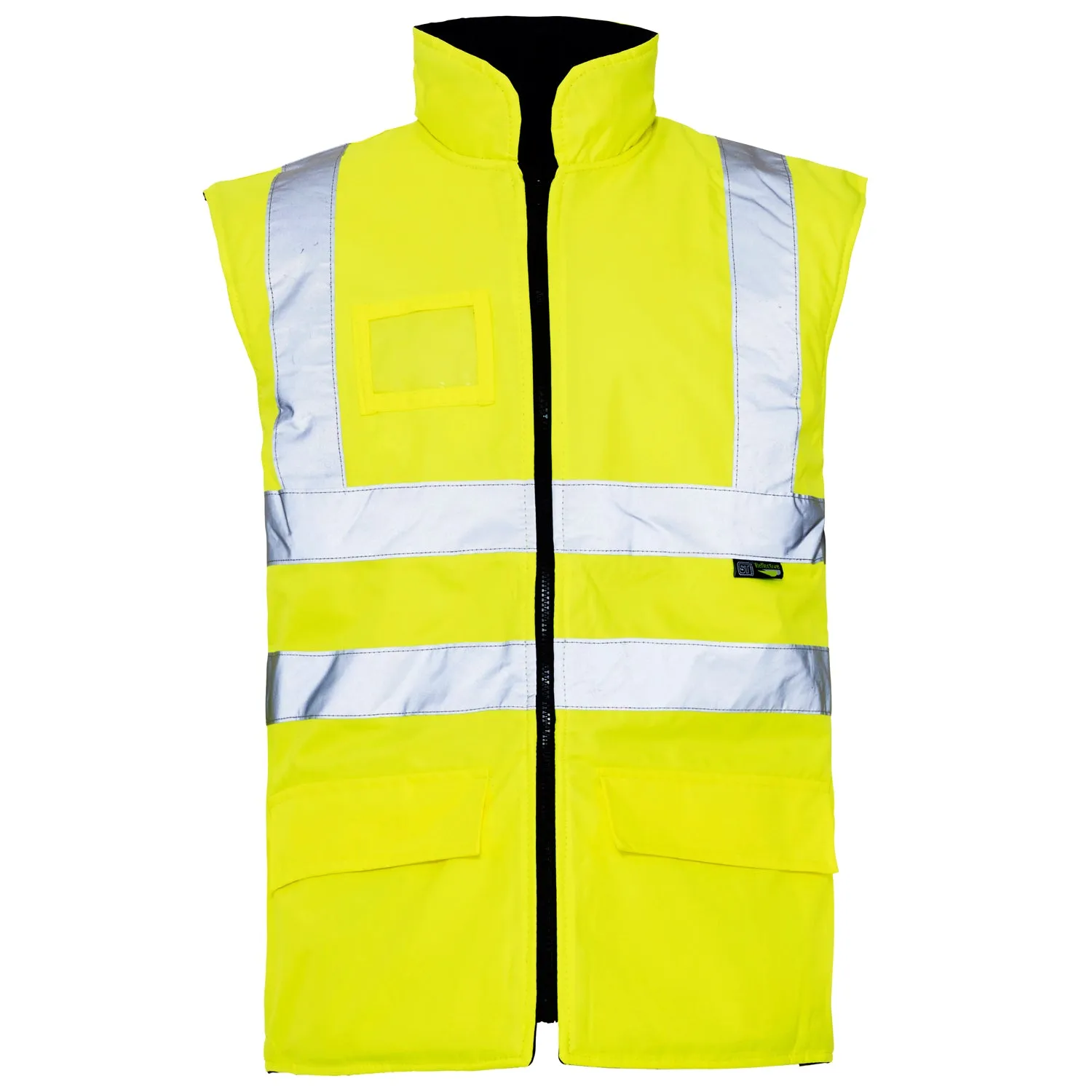 Hi-Vis Yellow Breathable Interactive Bodywarmer