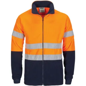 HiVis two tone full zip polar fleece with generic R/Tape