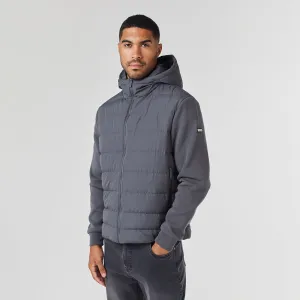 Hooded Hybrid Jacket | Charcoal