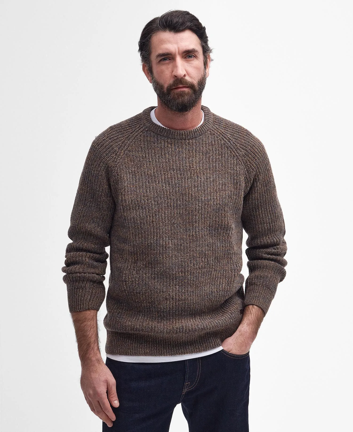 Horseford Crew Neck Jumper - Sandstone