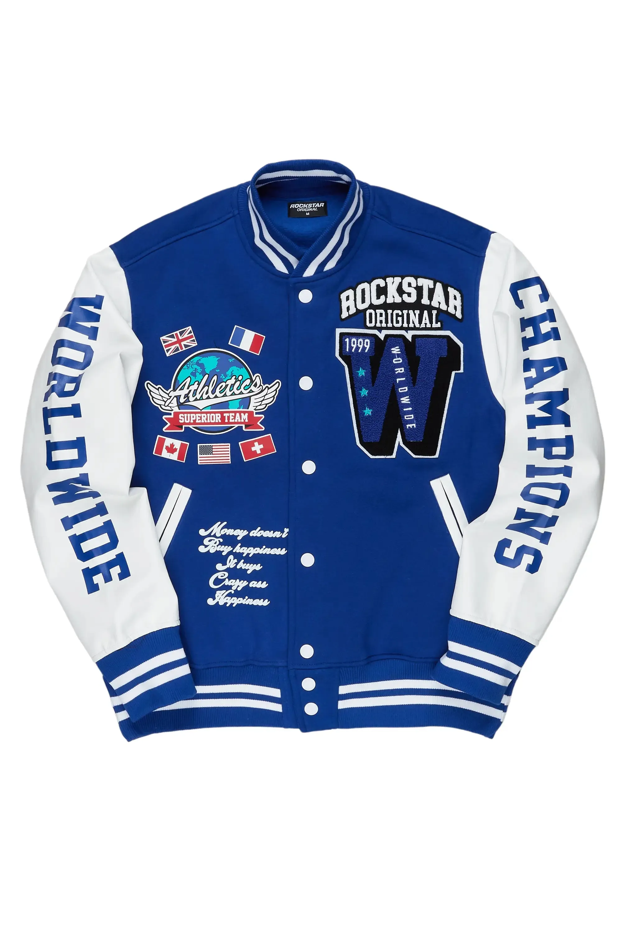 Izumi Blue Varsity Jacket