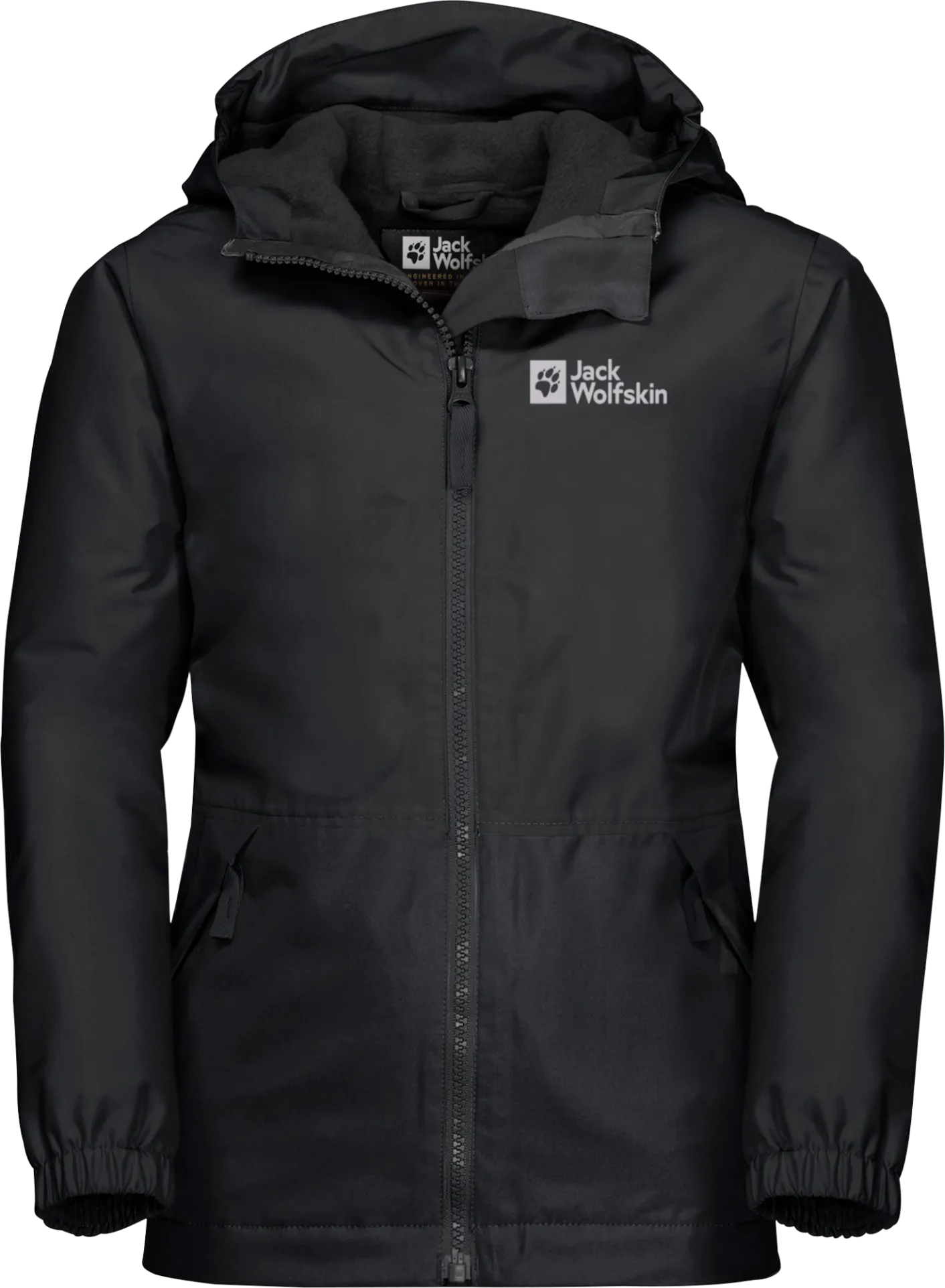 Jack Wolfskin Kids&#x27; Snowy Days Jacket Black/Black | Buy Jack Wolfskin Kids&#x27; Snowy Days Jacket Black/Black here | Outnorth