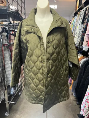 Jacket Puffer & Quilted By Talbots In Green, Size: Lp