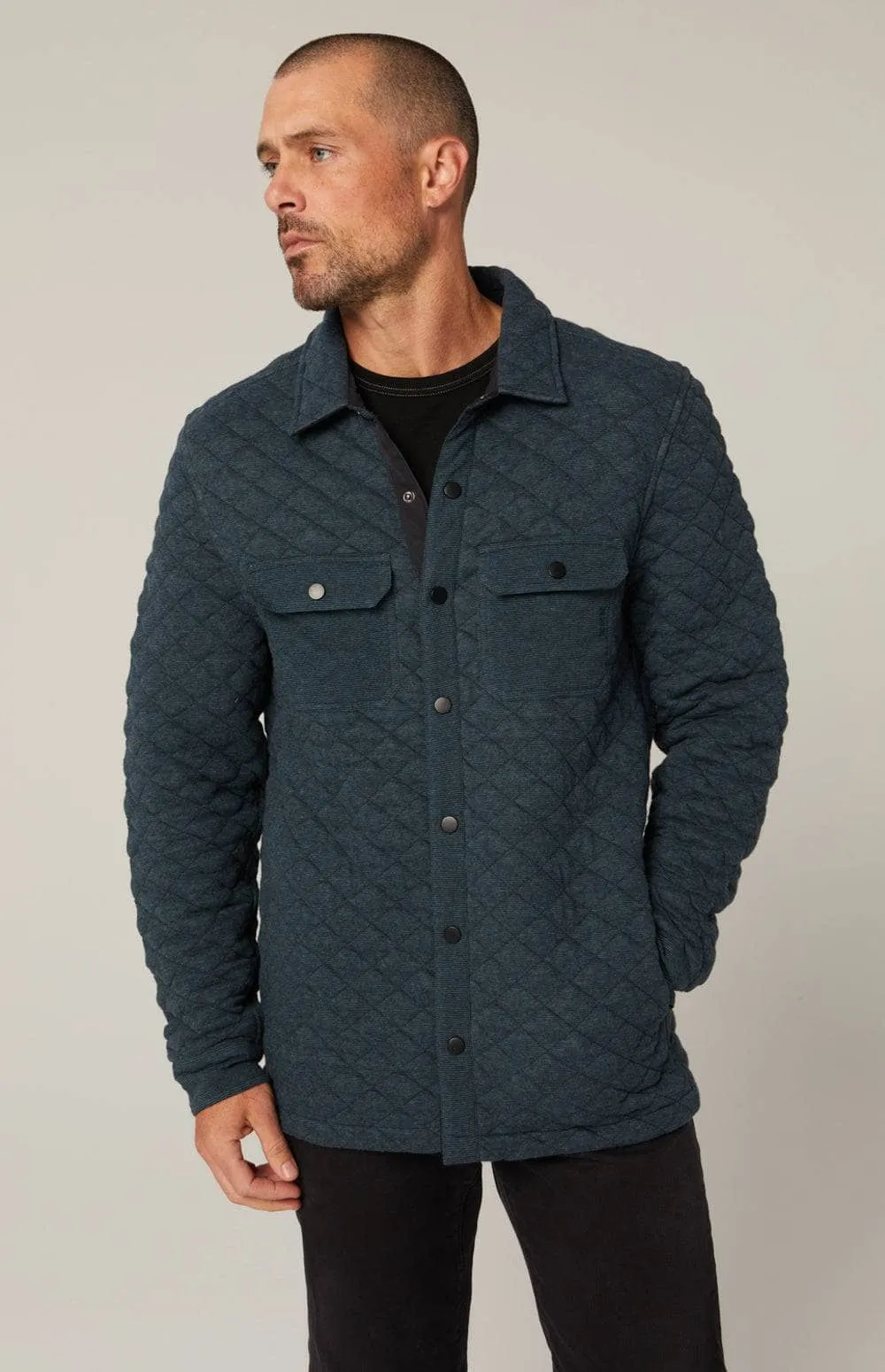 Jackson Shirt Jacket | Heather Blue