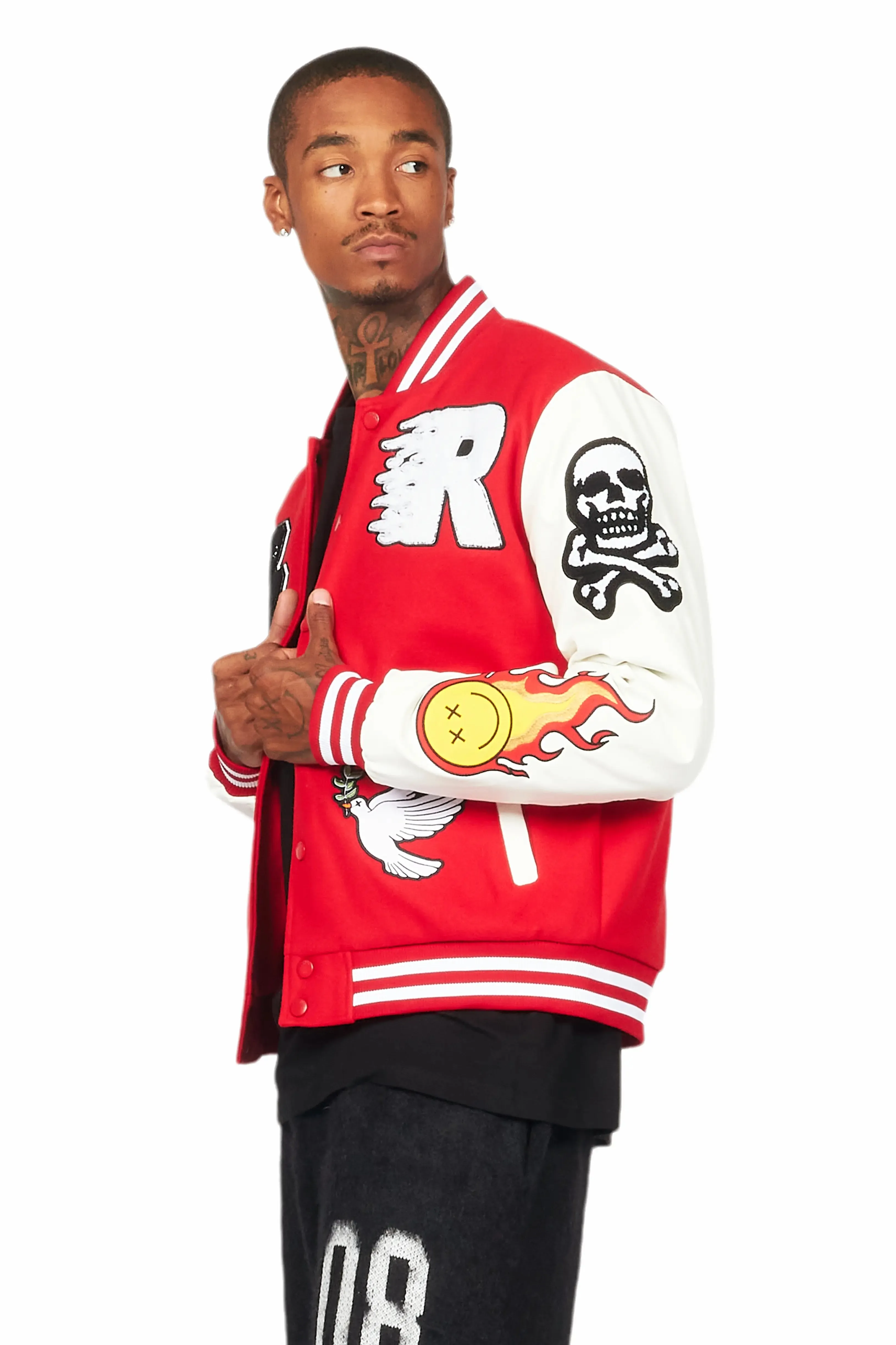 Leaner Red Bomber Jacket