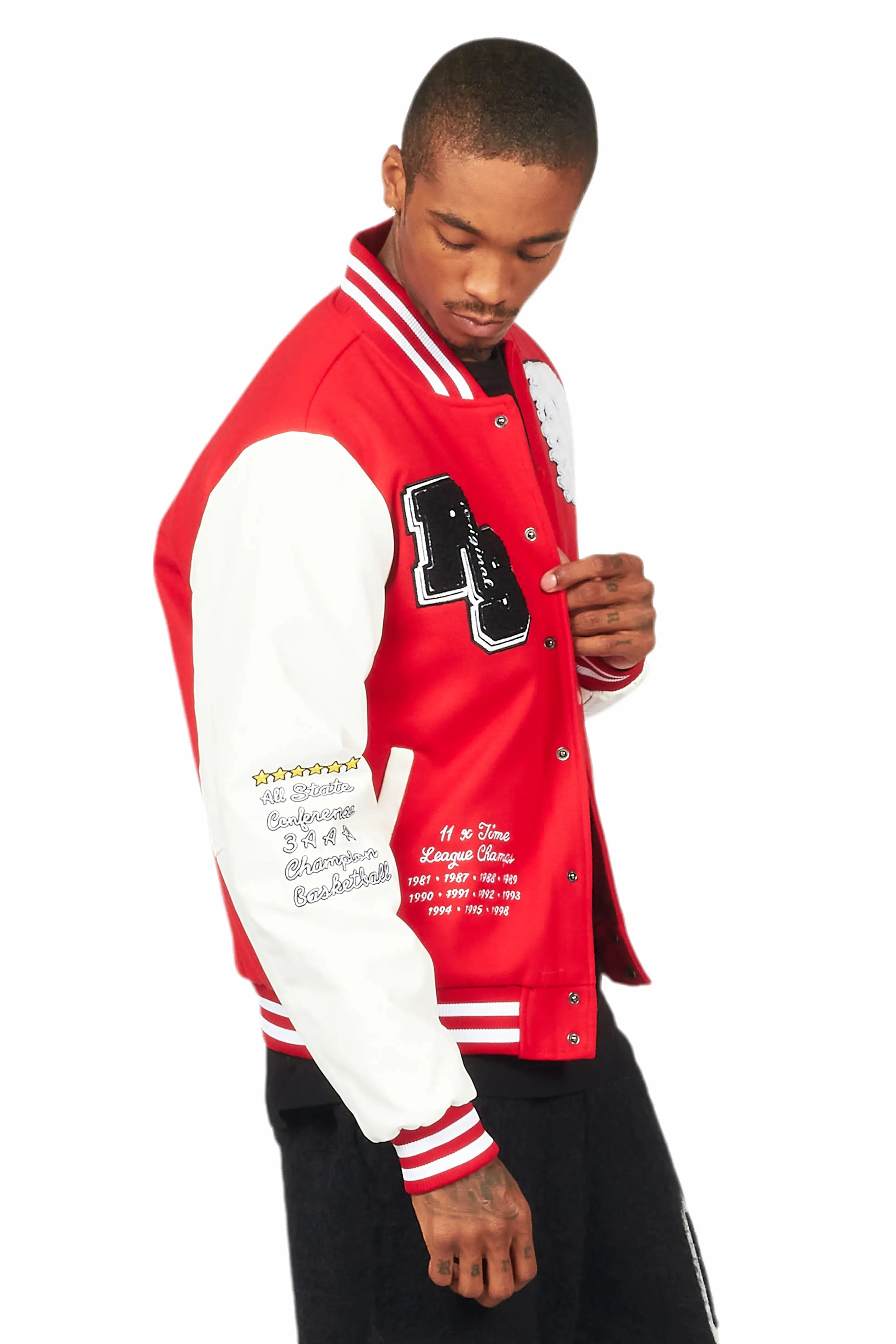 Leaner Red Bomber Jacket