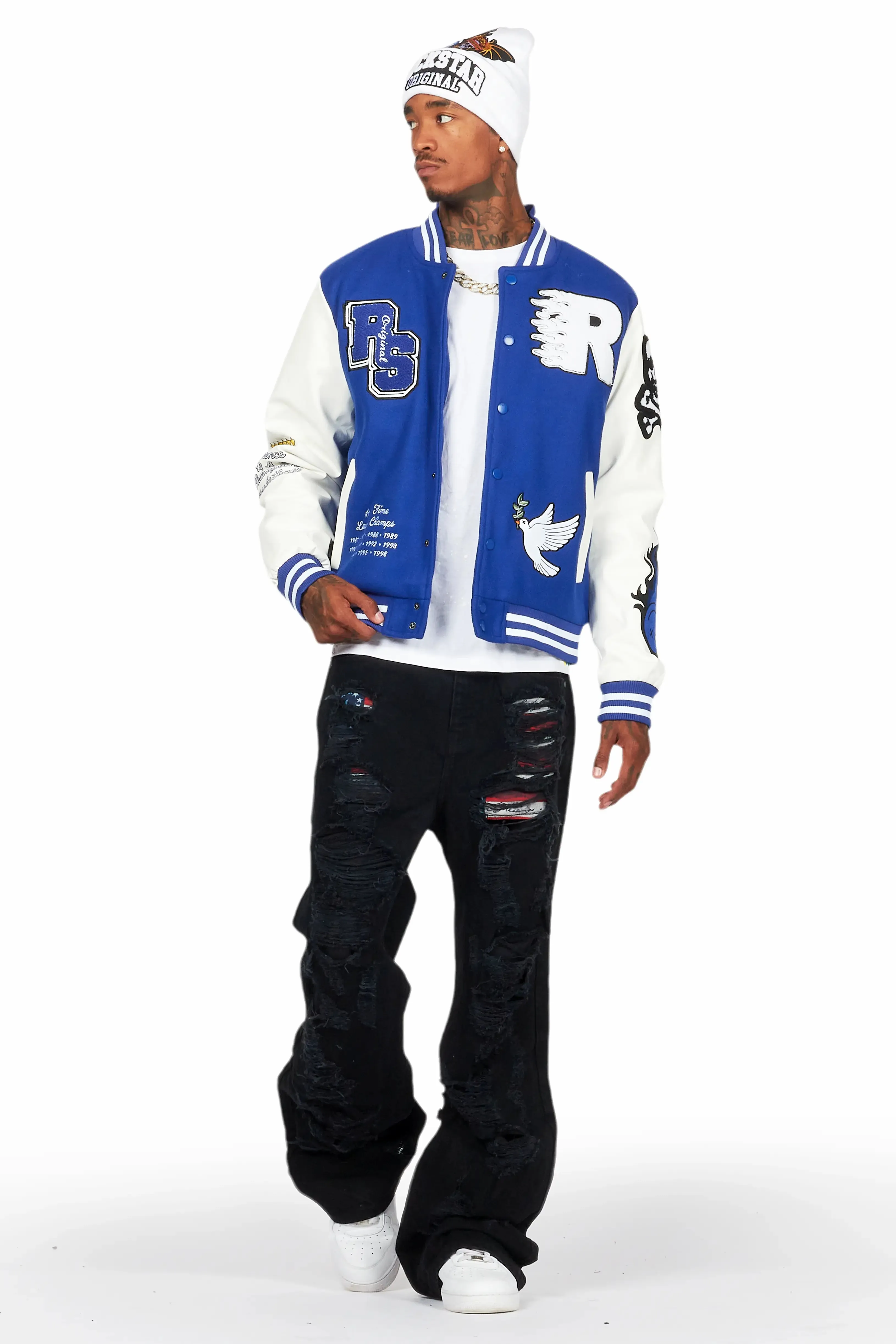 Leaner Royal Blue Bomber Jacket