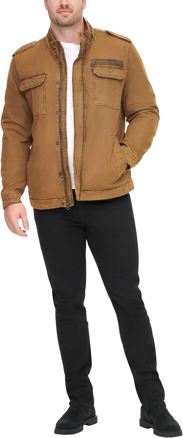 Levi's Men's Washed Cotton Military Jacket