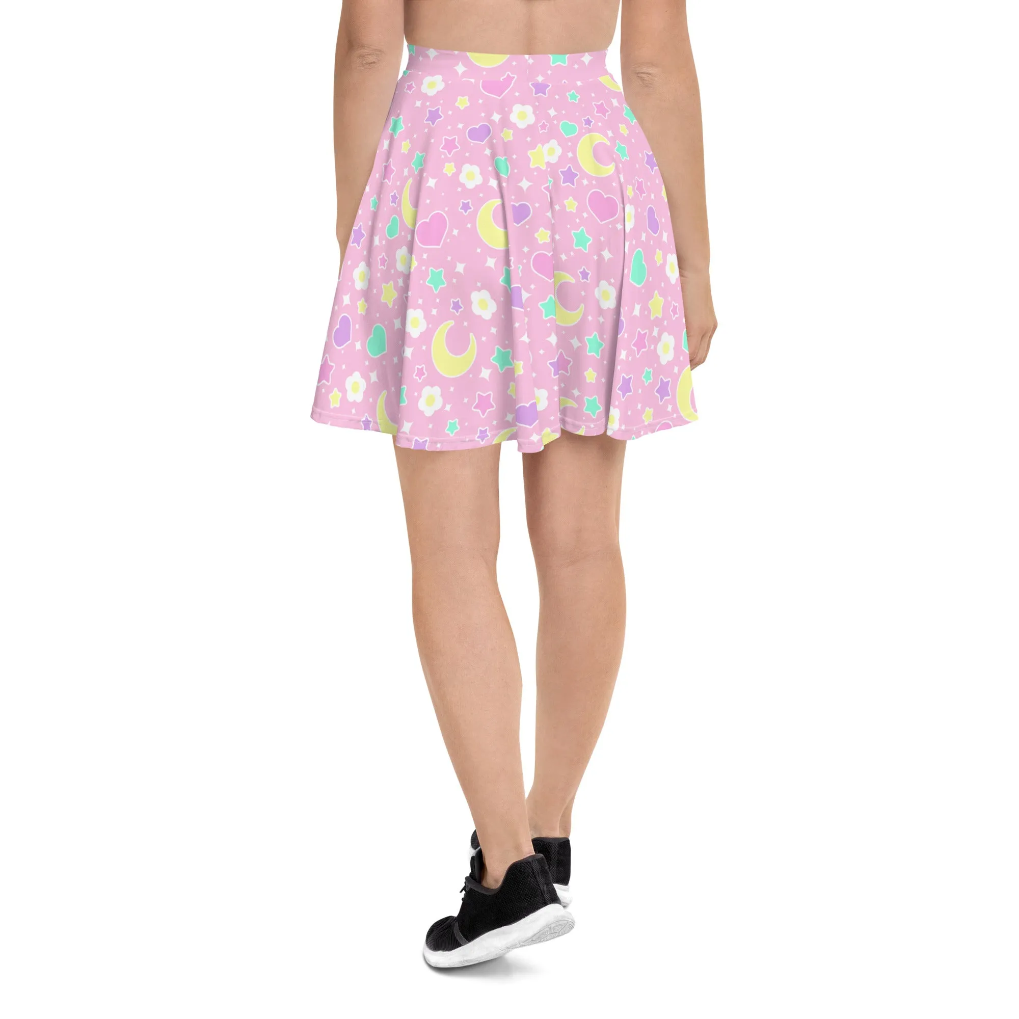 Magical Spring Pink Skater Skirt