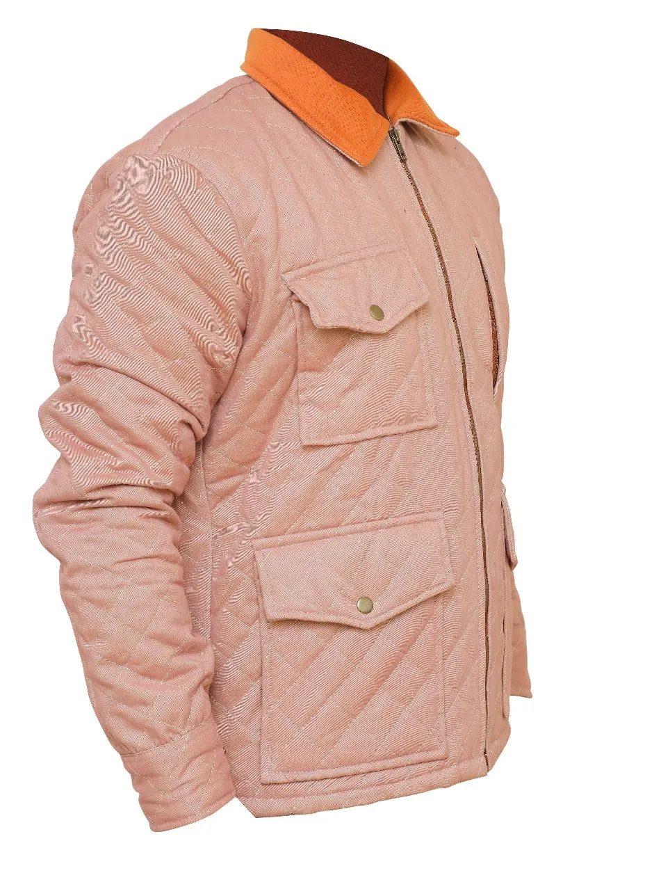 Men Quilted Cotton Jacket