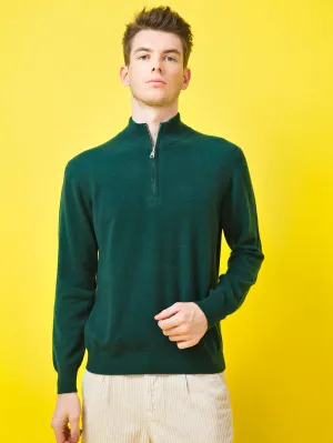 Men's 100% Mongolian Cashmere  Zip Sweater