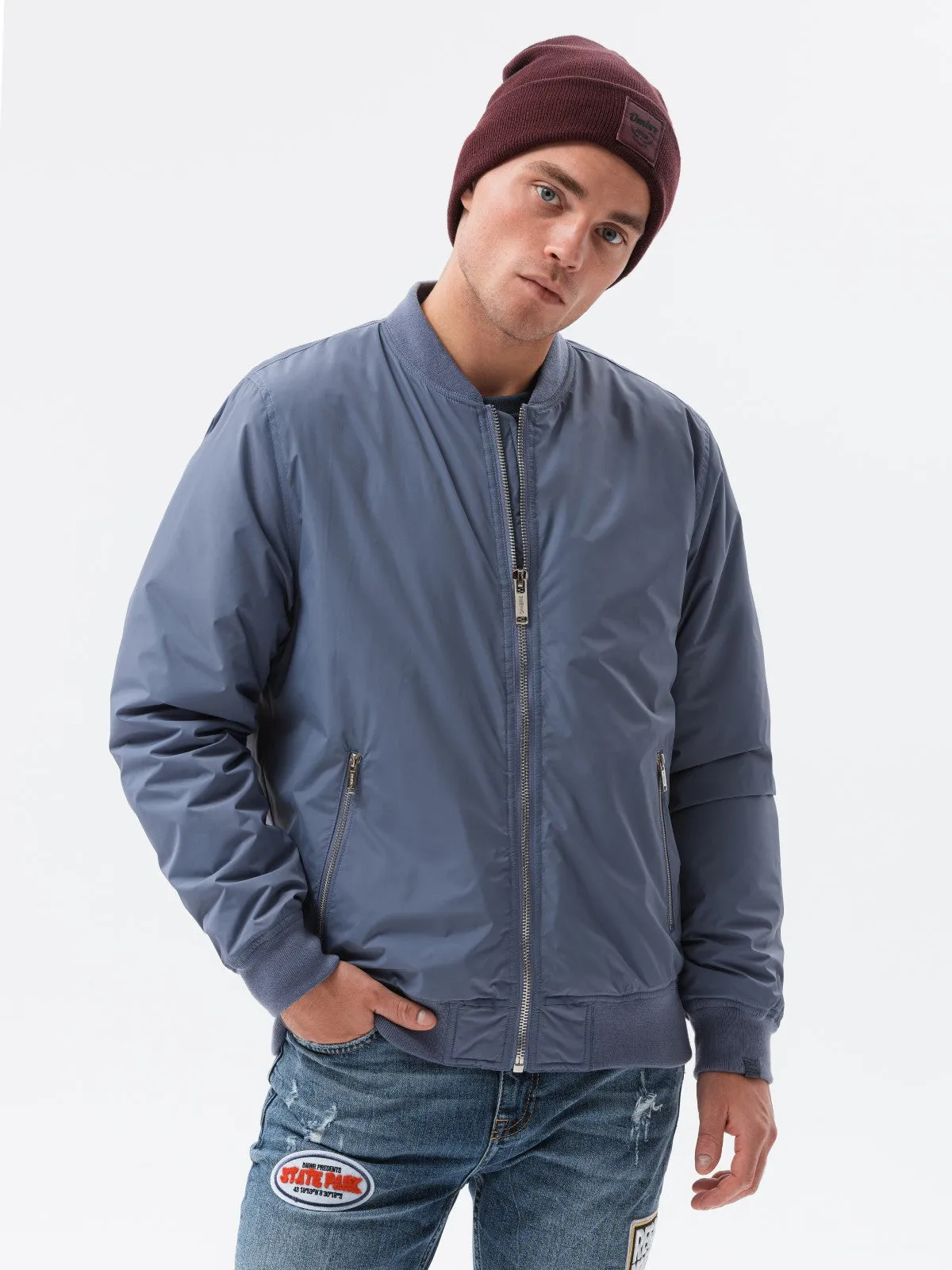 Men'S Quilted Transition Jacket Fritz Blue