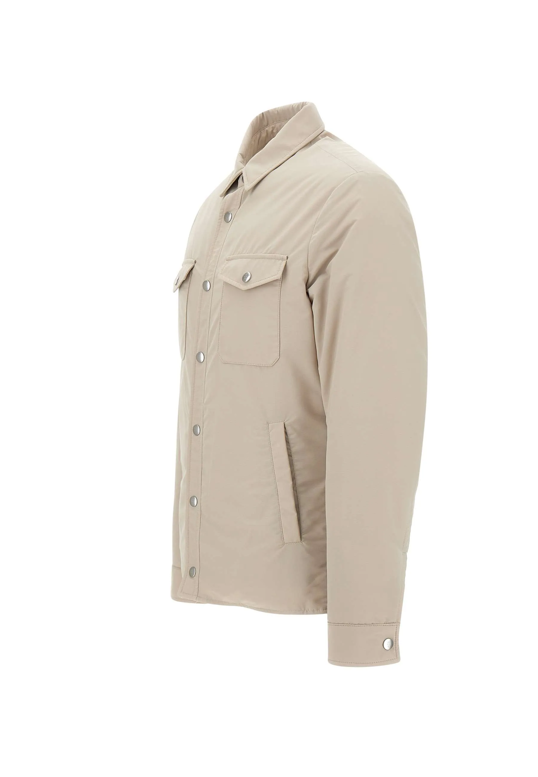 Men's Wool Overshirt Jacket Sand