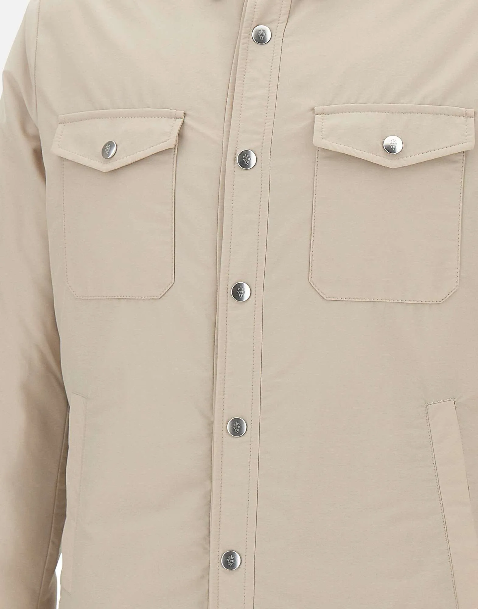 Men's Wool Overshirt Jacket Sand