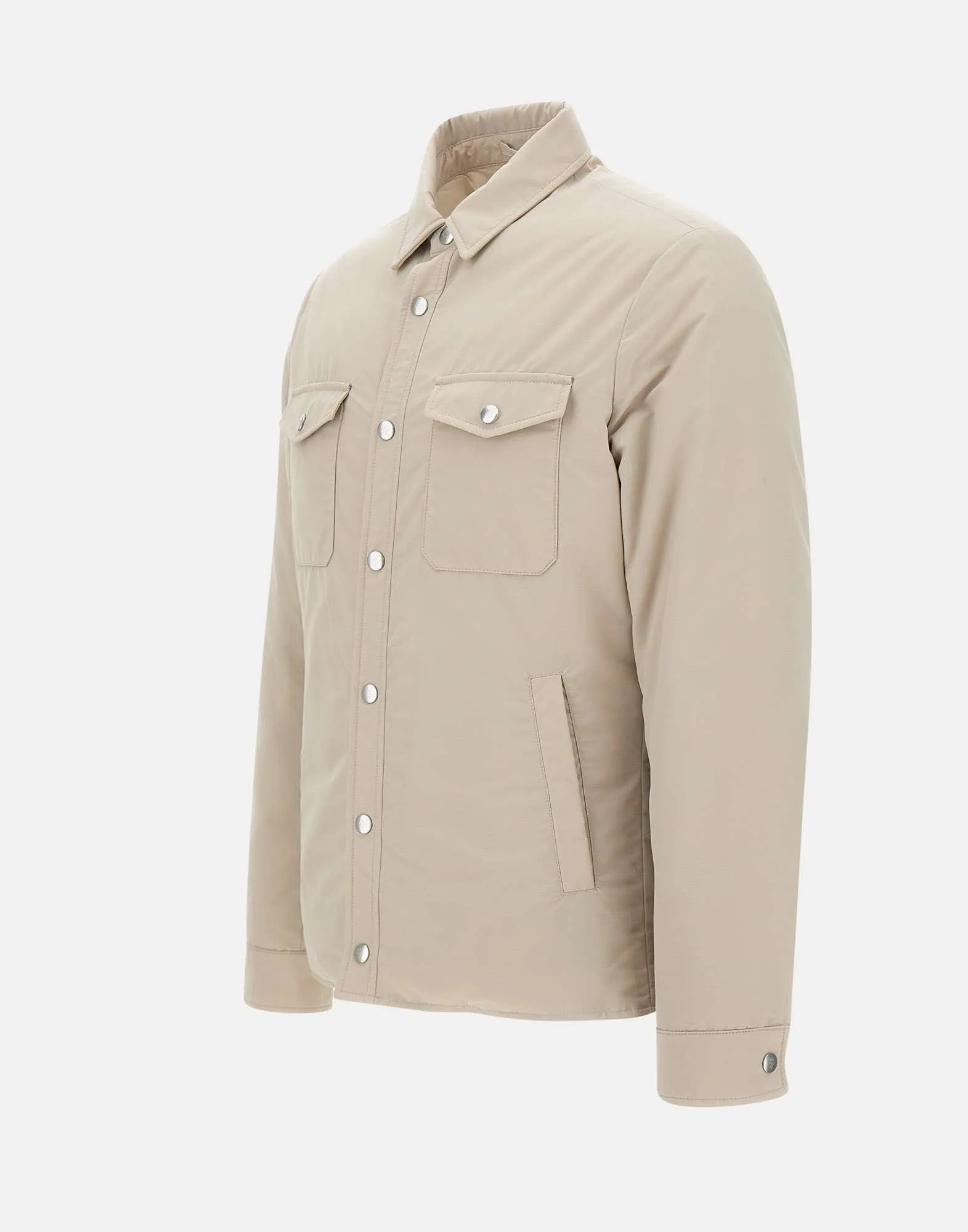 Men's Wool Overshirt Jacket Sand