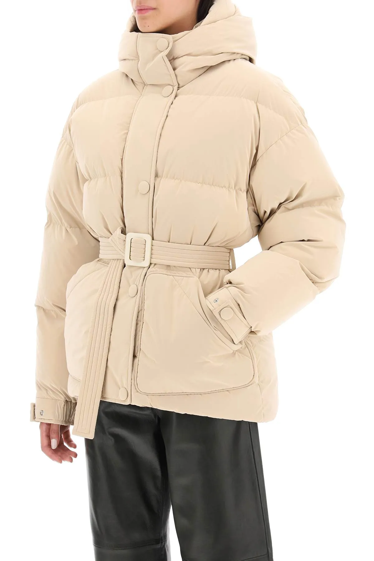 'michlin' Belted Down Jacket (Size - S)