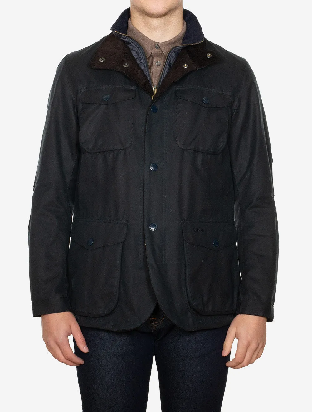 Ogston Wax Jacket Navy