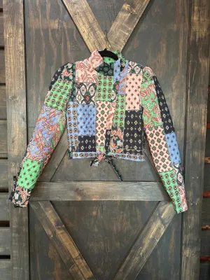 Patterned Quilted Jacket