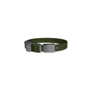 Pet Collar with Name Tag - Medium - Khaki