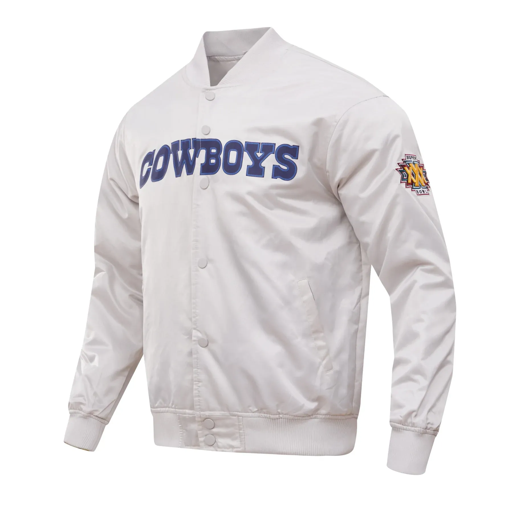 PRO STANDARD DALLAS COWBOYS BIG LOGO SATIN JACKET