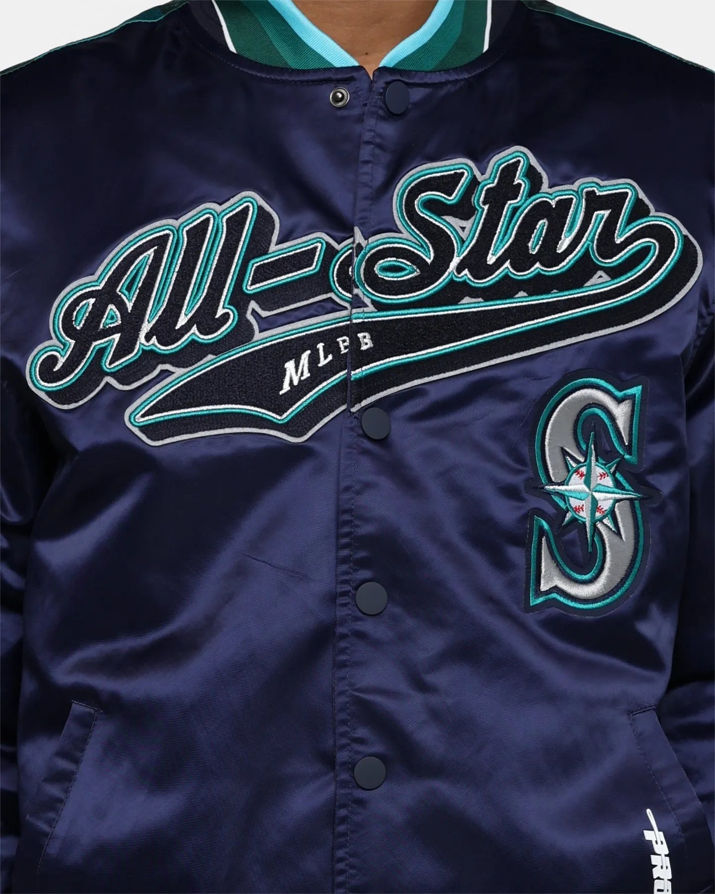 Pro Standard MLB All Star Satin Rib Jacket Navy