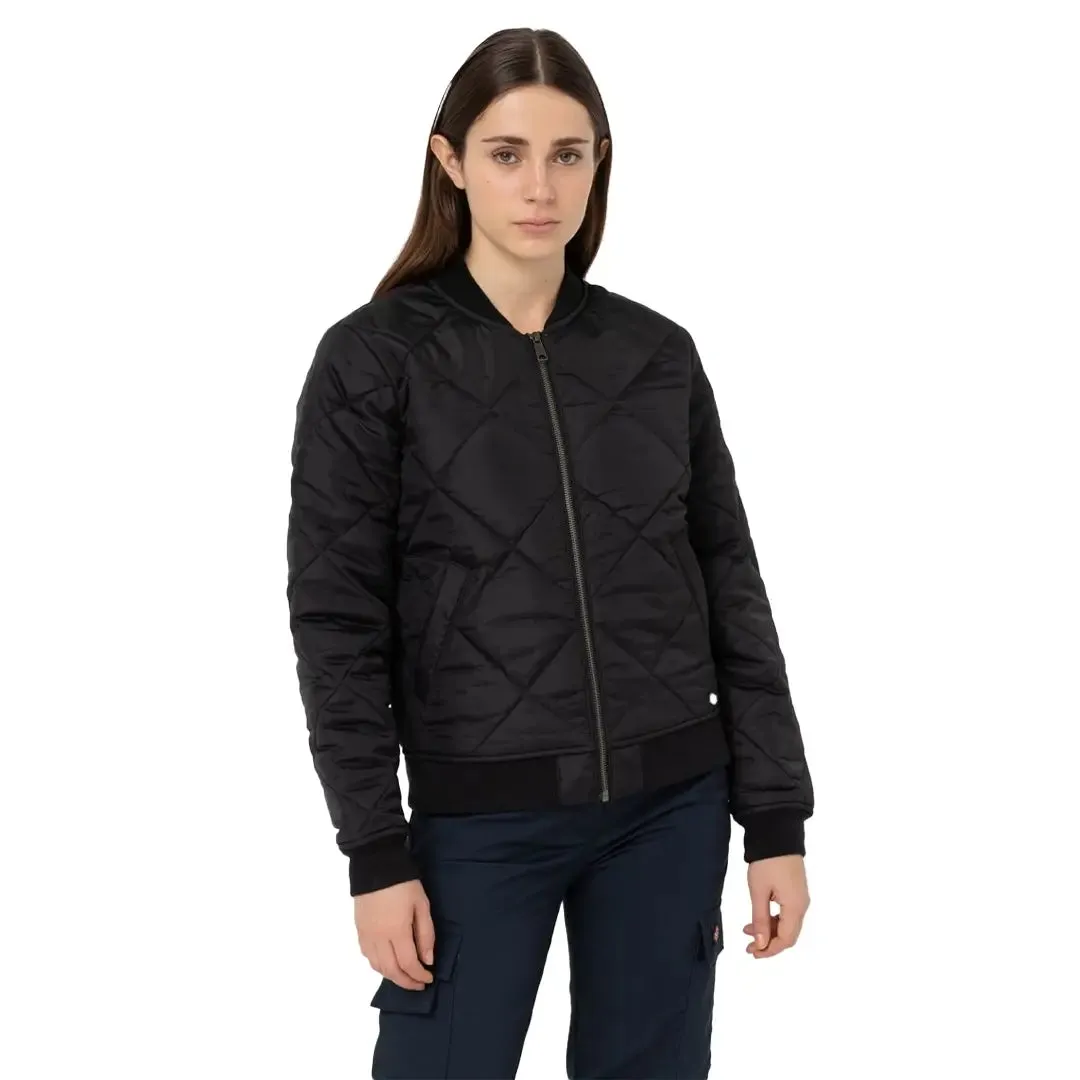 Quilted Bomber Jacket - Black by Dickies