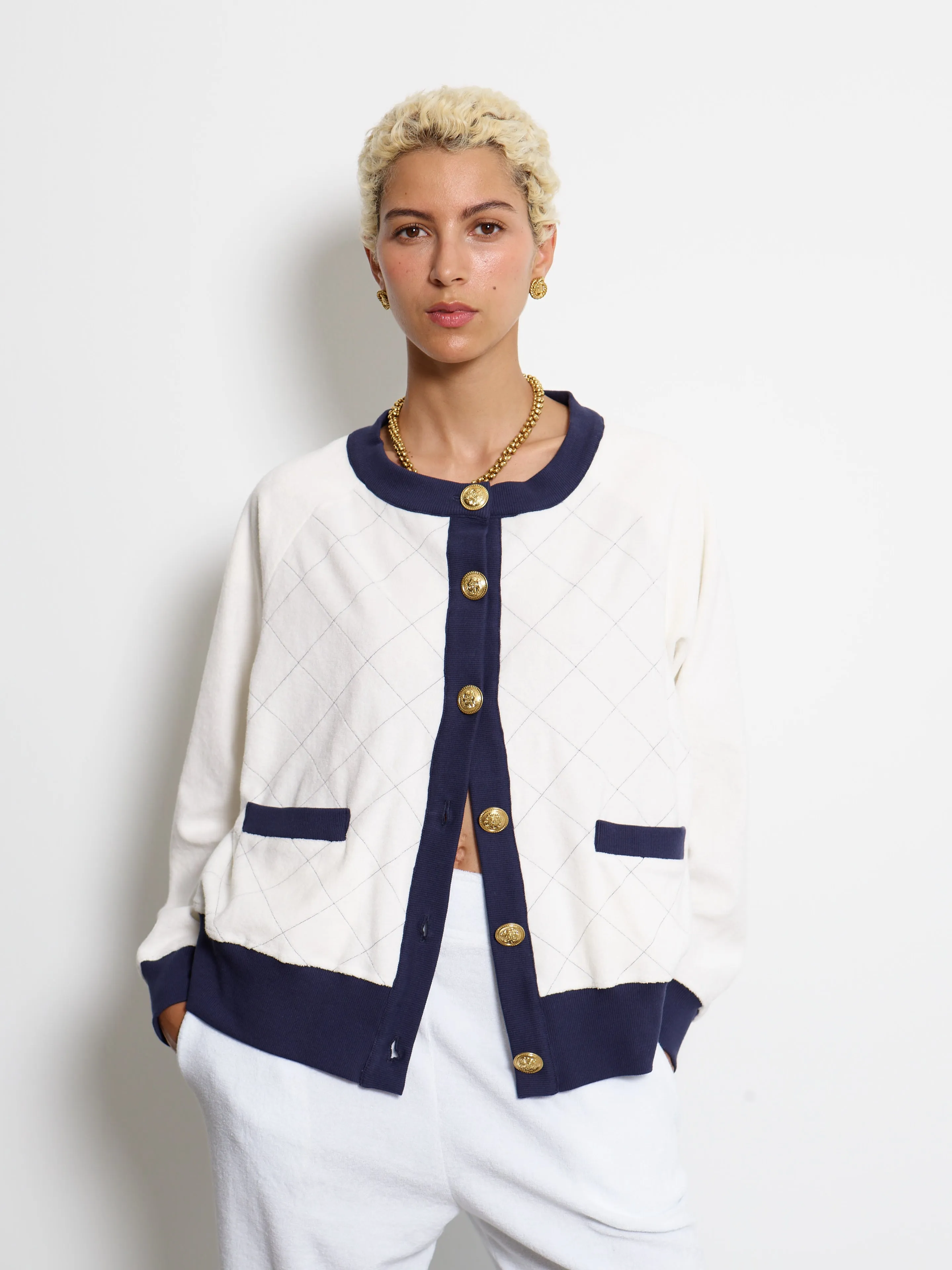 QUILTED BOMBER JACKET YELLOW