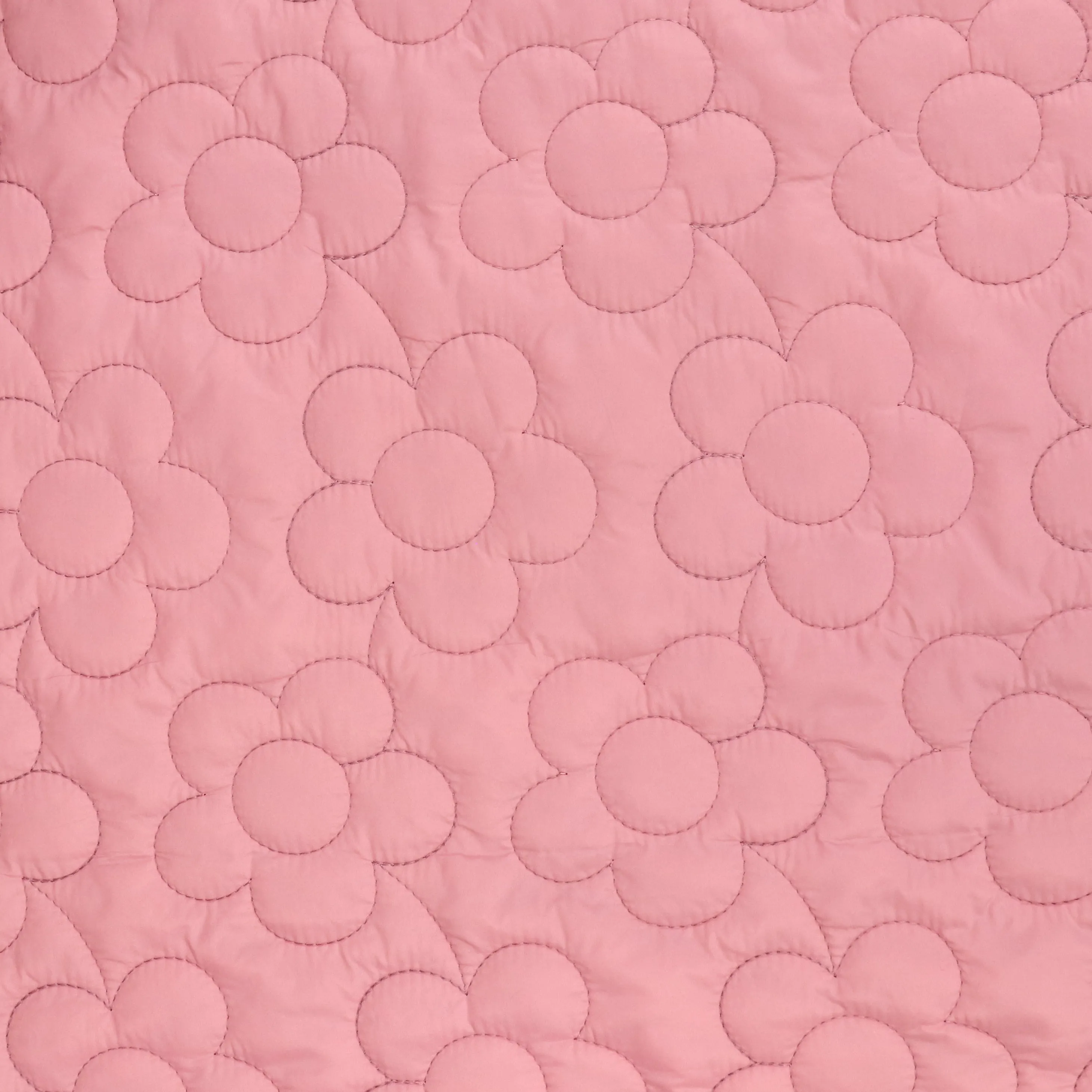 Quilted Double Sided Coating - Pink Flowers