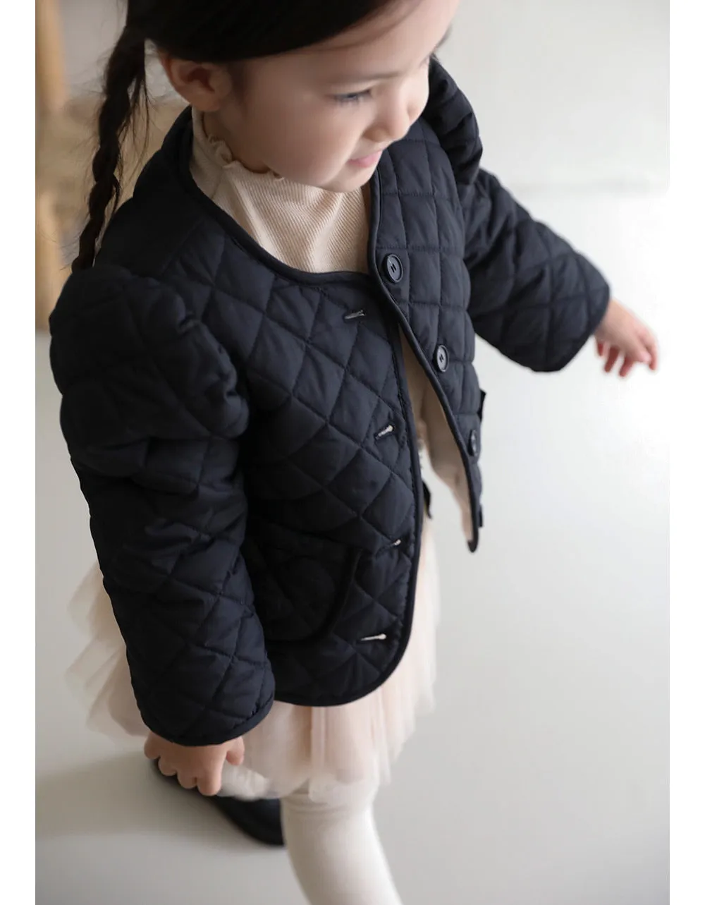 Quilted Puff Jacket _ Black