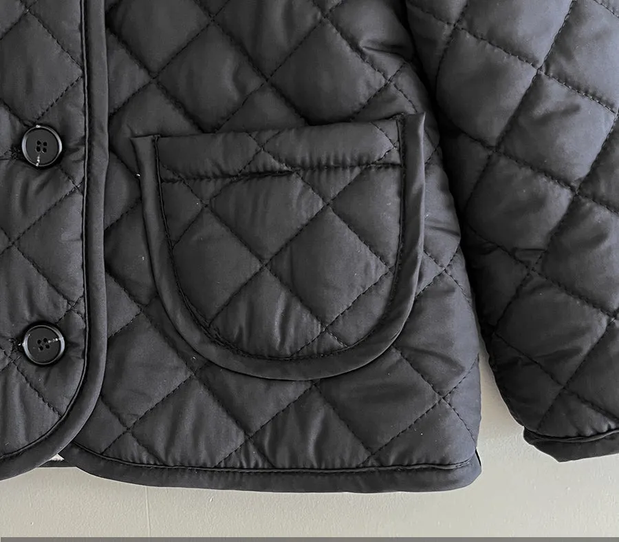 Quilted Puff Jacket _ Black