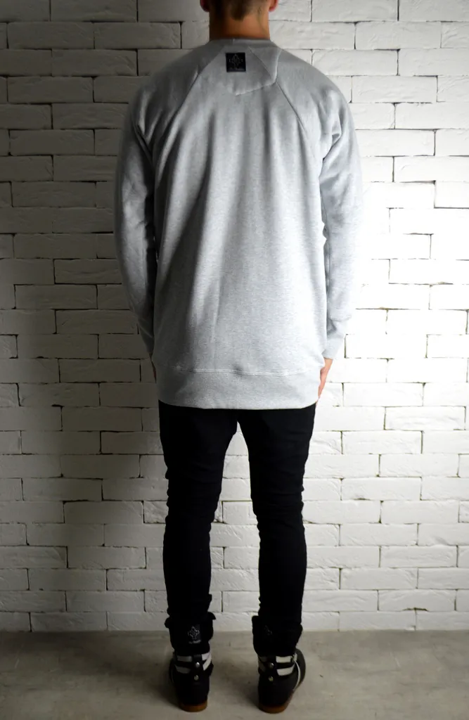 Raglan Jumper Mesh Face - Grey