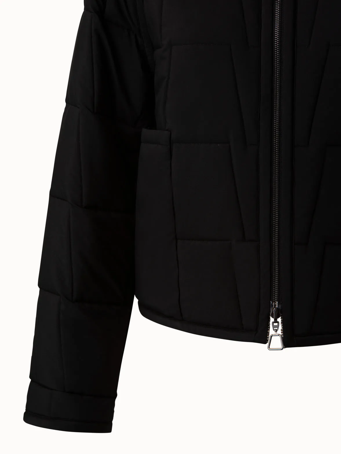 Reversible Quilted Trapezoid Jacket