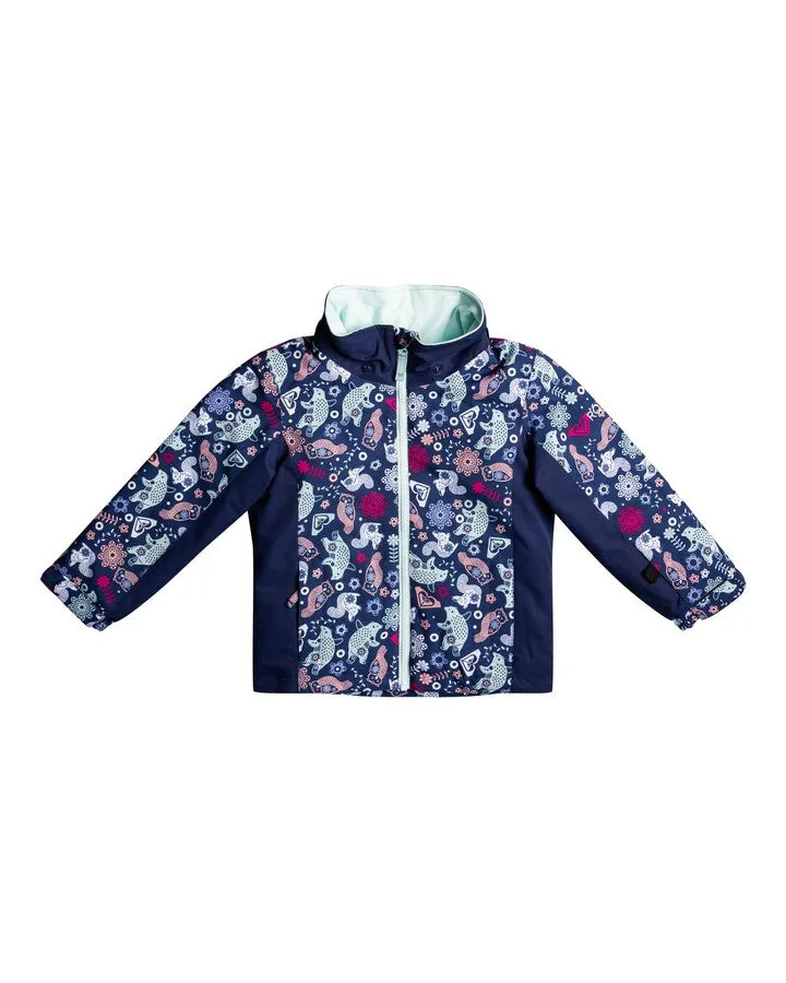 Roxy Snowy Tale Kids Snow Jacket - Medieval Blue Neo - 2023