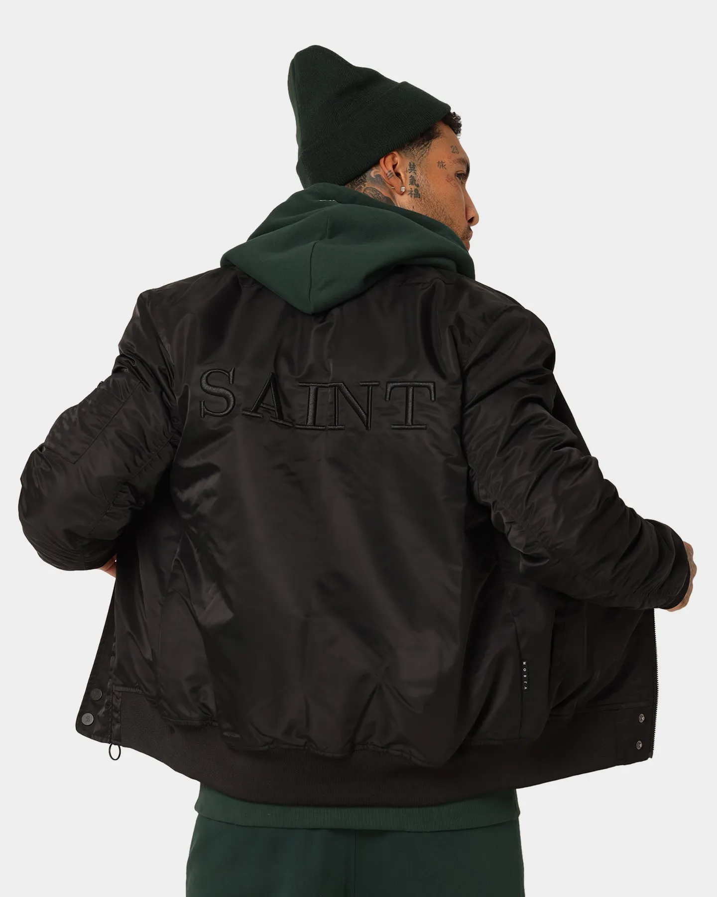 Saint Morta Annex Bomber Jacket Black