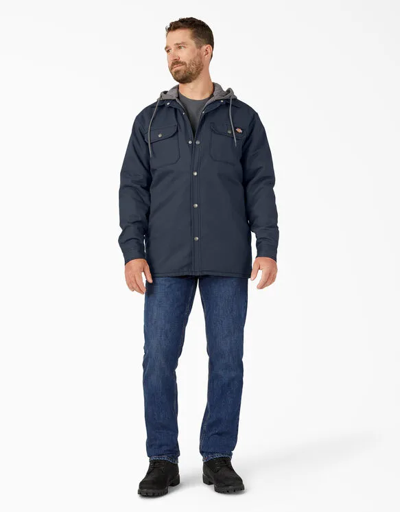 Shirt Jacket - Dickies Fleece Hooded Duck Shirt Jacket with Hydroshield TJ213