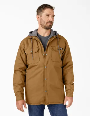 Shirt Jacket - Dickies Fleece Hooded Duck Shirt Jacket with Hydroshield TJ213