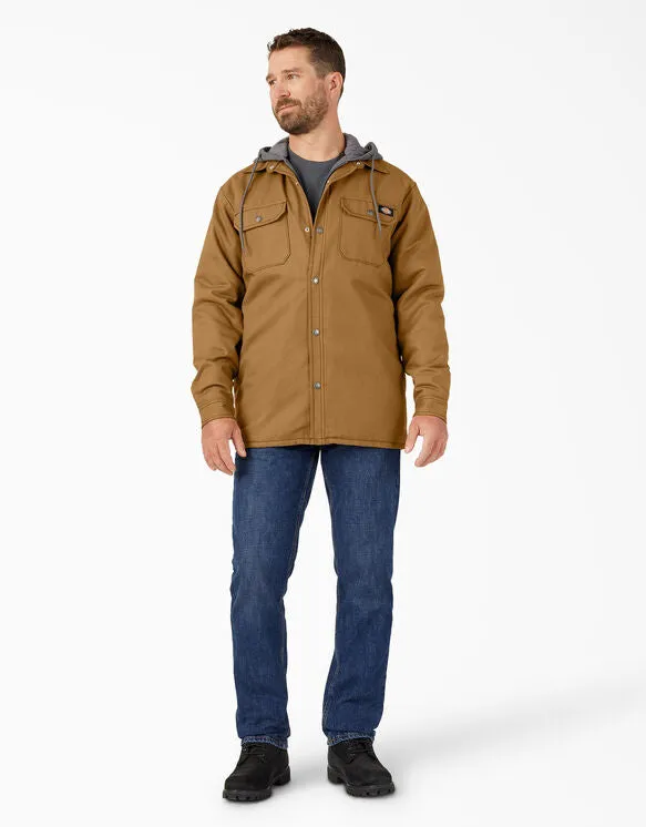 Shirt Jacket - Dickies Fleece Hooded Duck Shirt Jacket with Hydroshield TJ213