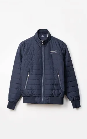 SIGNATURE AUSTIN MARTIN PUFFER JACKET FULL SLEEVE NAVY