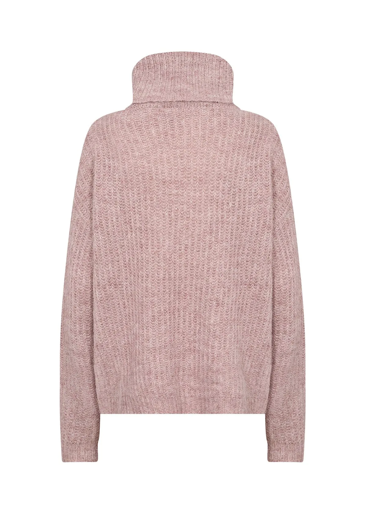 Soya Concept Cowl Neck Jumper Dusky Pink