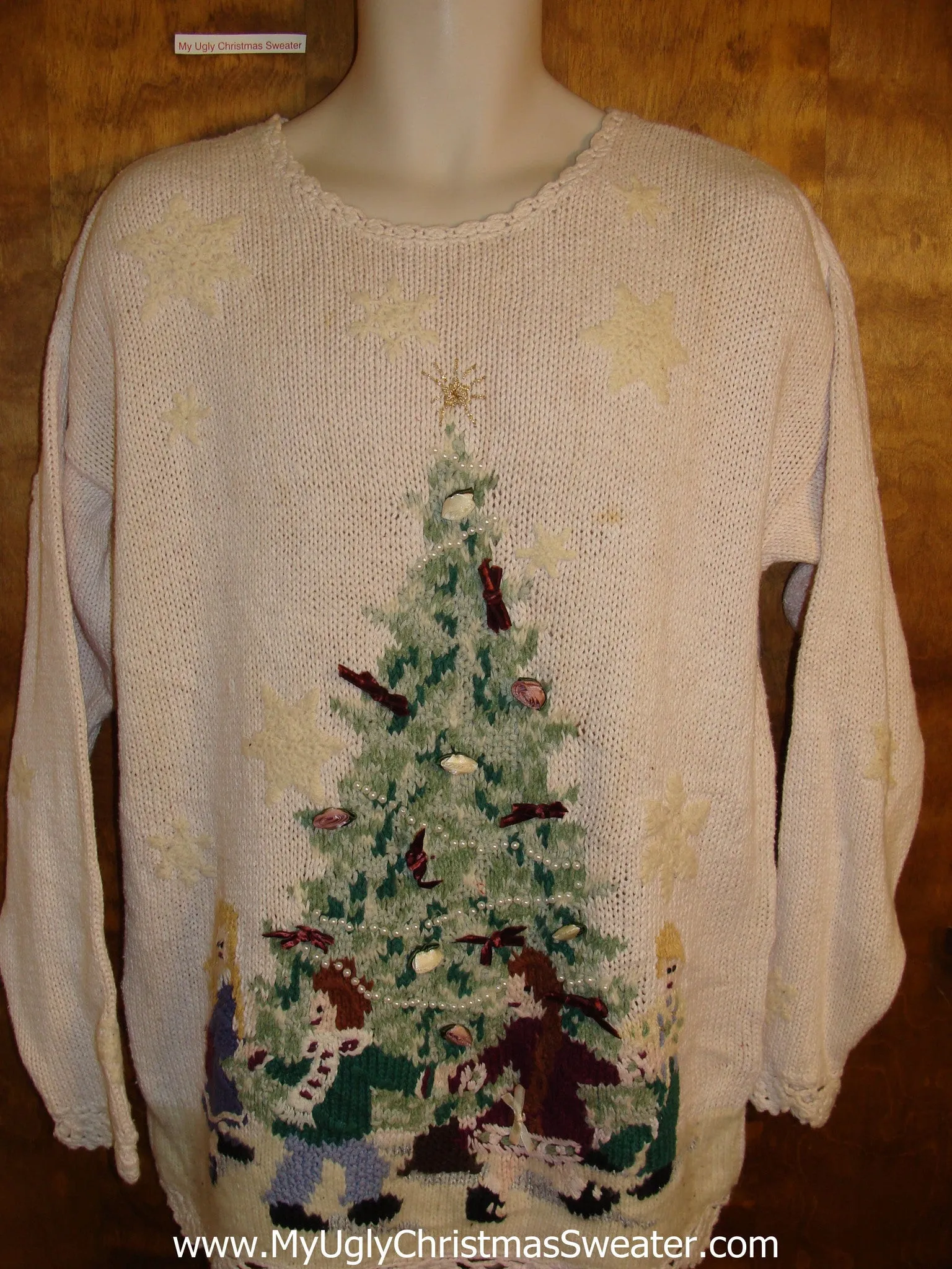 Tacky Tree with a Family Novelty Funny Christmas Sweater