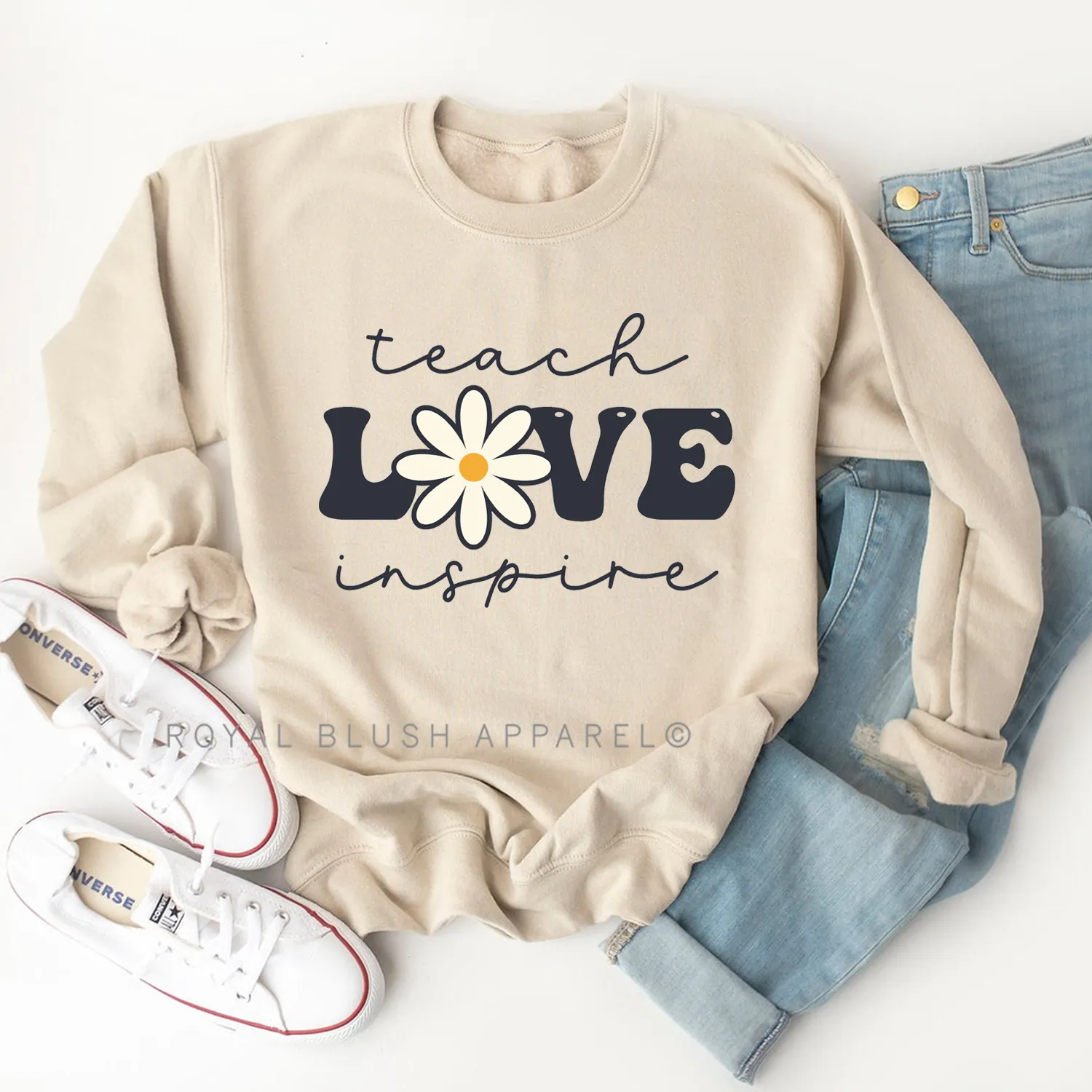 Teach L❁ve Inspire Sweatshirt