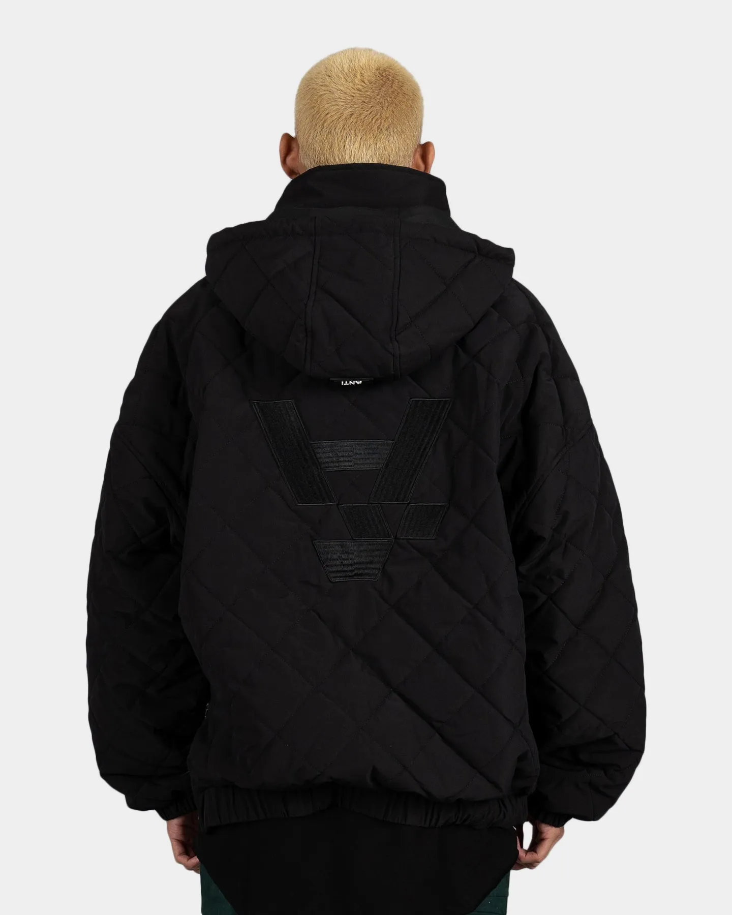 The Anti Order Insignia Quilted Anorak Jacket Black