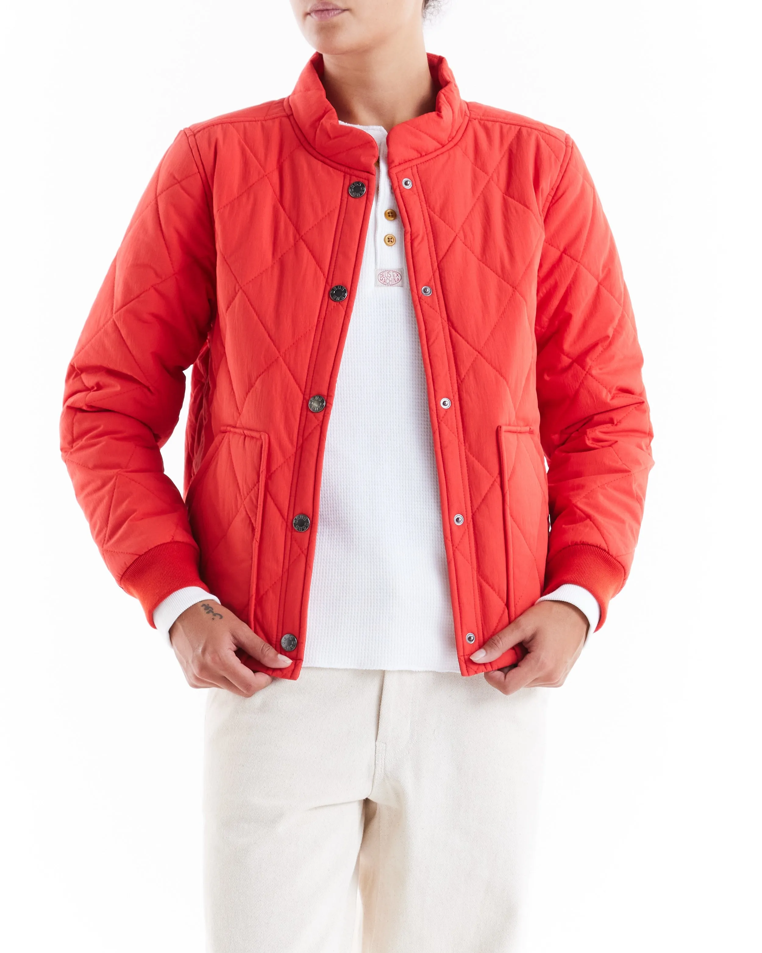 Wisdom Quilted Jacket - Valiant Red