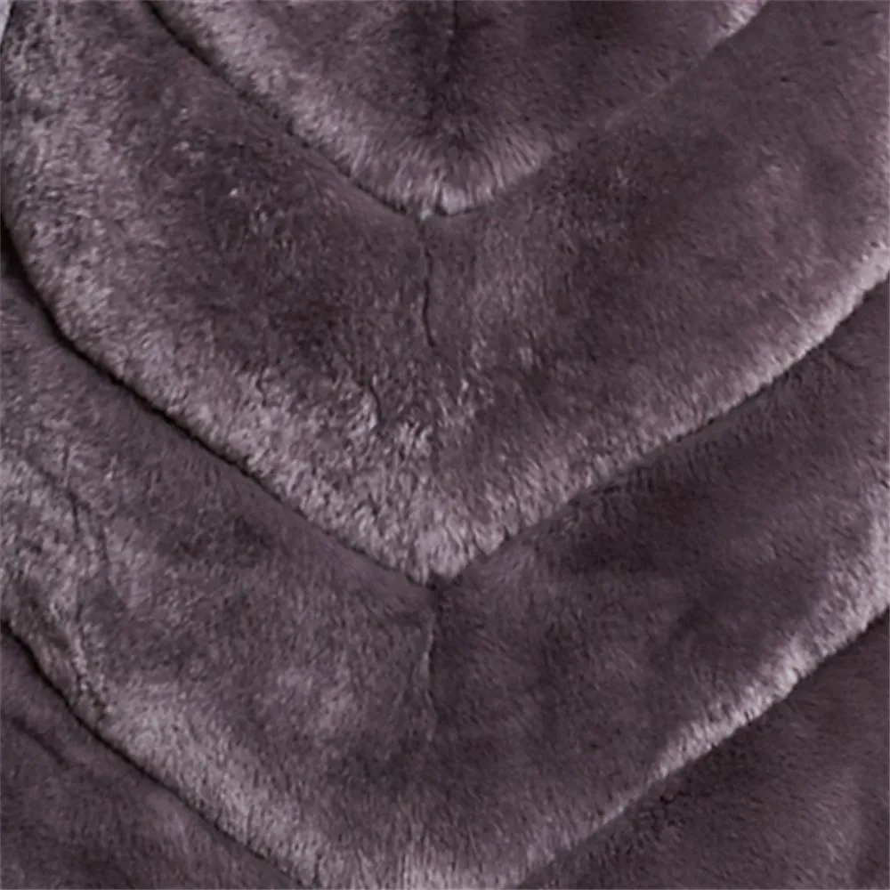 Women's Genuine Rabbit Fur Coat Women  Zip Stand-up Collar  Winter jacket  18131